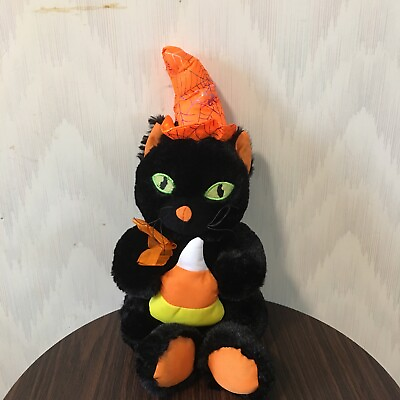 #ad HALLOWEEN cat Black National Entertainment Network 2014 Kitty Cat Candy Corn $29.99