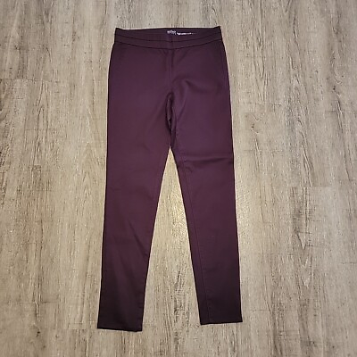 #ad Soho New York amp; Company Pull On High Waist Dark Purple Legging Pants Sz M $17.49