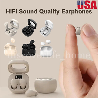 #ad Invisible TWS Earbuds Micro Bluetooth Earbuds Sleep Mini Wireless Earphones US $13.73