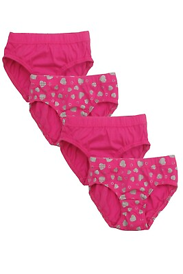 #ad Girls 100% cotton briefs tagless Covered elastic Super comfortable $13.99