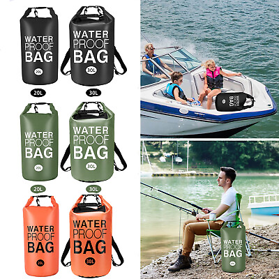 #ad Outdoor Waterproof Dry Bag Thick 500D PVC Dry Sack 20 30L Rafting Kayaking Canoe $19.98