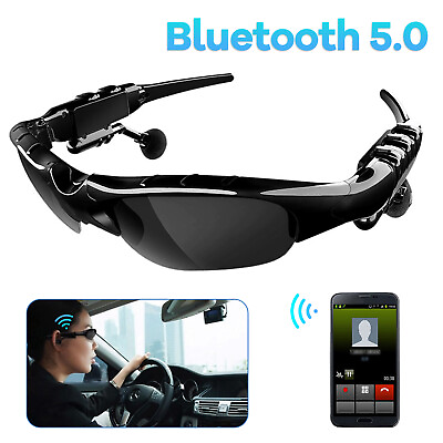 #ad Bluetooth 5.0 Sunglasses Wireless Glasses Headphone Headset Stereo Earphone Mic√ $11.05