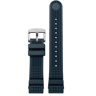 20mm 22mm Rubber Watch Strap Men#x27;s Divers Watch Band For Water Ghost Bracelet $13.17
