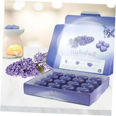 Wax Melts 16 x 0.176 Ounce Heart Shaped Strong Scented Wax Melts in an Lilac $30.98