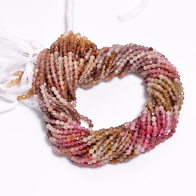 #ad Natural Multi Spinal Gemstone Rondelle Faceted Beads 3X3mm Strand 13quot; AB280 $7.42