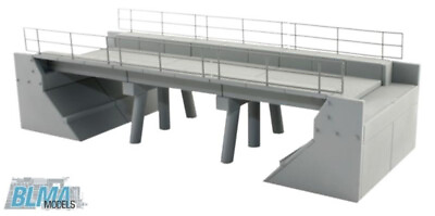 #ad Atlas BLMA Model HO Scale Modern Concrete Segmental Single Track Railroad Bridge $20.39
