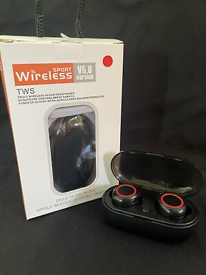 #ad TWS Y50 Universal Bluetooth Earbuds Mobile Gaming Sports Wireless Charging Case $18.89