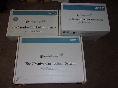 #ad Teaching Strategies THE CREATIVE CURRICULUM SYSTEM FOR PRESCHOOL Box 1 2 3 SET $999.00