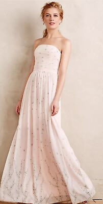 #ad Erin Fetherston SAKURA Blossoms Gown Size 2 Maxi Dress $69.00