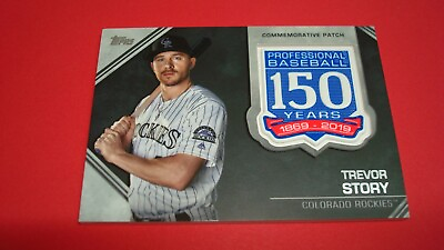 2019 Topps Update Rockies TREVOR STORY 150 Years Commemorative Patch No. AMP TS $3.79