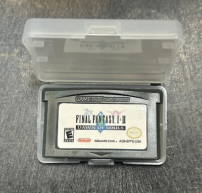 #ad FINAL FANTASY 1 amp; 2 DAWN OF SOULS Game Boy Advance GBA Tested I II Tested USA $24.99