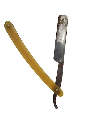 #ad Antique D. Schuster Special Straight Open Razor w Celluloid Handle Barber Shop $39.95