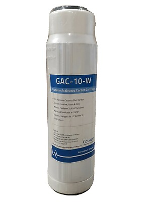 #ad gac 10 w granular activated carbon cartridge $13.00