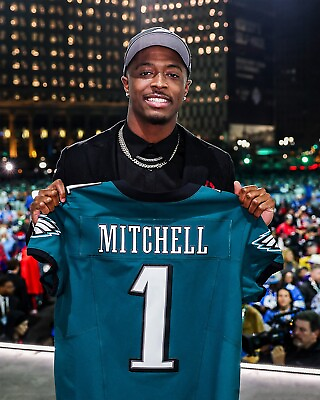 #ad Quinyon Mitchell Draft Day Jersey Philadelphia Eagles 8x10 NFL Football Photo $11.99