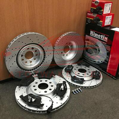 #ad FOR VW SCIROCCO 2.0 R FRONT REAR DRILLED PERFORMANCE BRAKE DISCS MINTEX PADS SET GBP 399.99