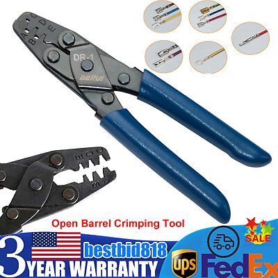 Open Barrel Crimping Tool Wiring Harness Crimper Tool Harness Plier 22 10 AWG #ad $19.50