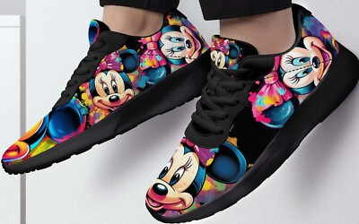 #ad Disney Park Shoes Mickey Minnie Gift Disney Style Sneakers Air Mesh Running Shoe $43.19