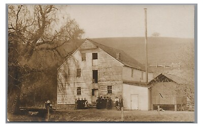 #ad #ad RPPC Old Working Mill Early Industry Unidentified Location Real Photo Postcard $9.99