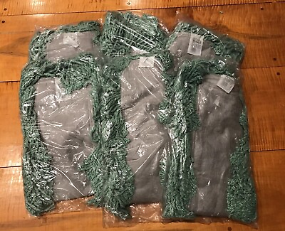 #ad Lot Of 3 Rubbermaid 15300 24’’ CASTAWAY HALL DUST MOP Heads Cut End Green NEW $20.99
