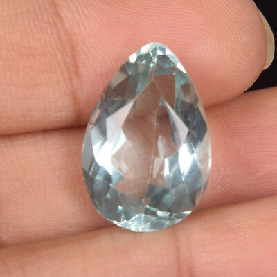 Shiny Sky Blue Aquamarine Lab Created 36.05 Ct Cut Loose Jewelry Gemstone SR464 $15.29