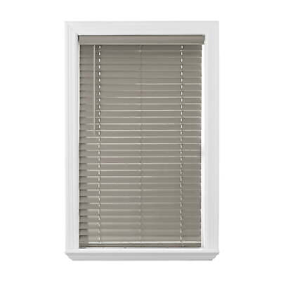 #ad 2quot;in. Cordless Faux Wood Horizontal Blinds Rustic Gray 35quot; W x 64quot; L $37.80