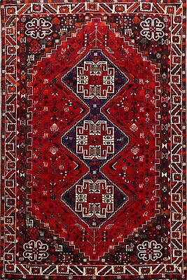 Area Rug 6x10 ft.Vintage Excellent Handmade Abadeh Geometric Oriental Wool Rug $952.20