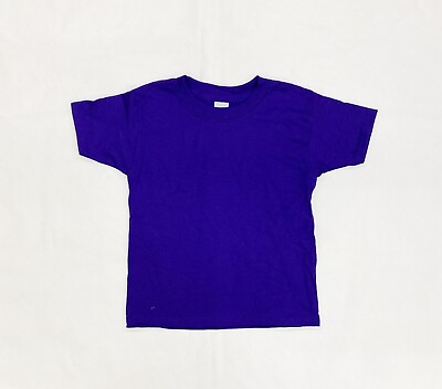 #ad Gildan Youth Dry Blend Short Sleeve T Shirt Boys#x27; Girls#x27; XS L Purple Tee $2.19