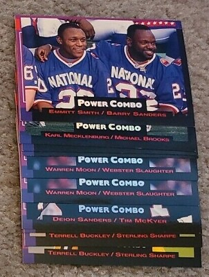 #ad 1993 Pro Set Power Combo Football Insert Card Singles Complete Your Set $0.99