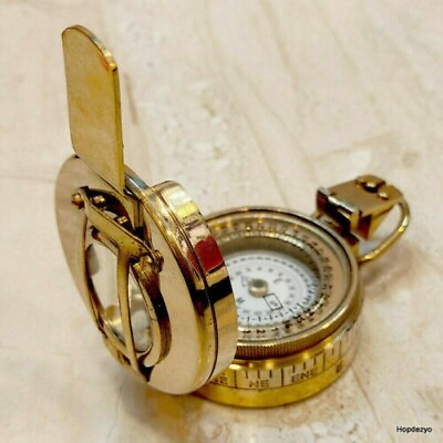 Military Nautical Compass Brass Kelvin amp; Hughes Working Handmade Designer $26.70