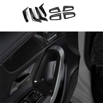#ad 8PCS Cover Trim Fit For Benz A Class CLA 2019 2023 ABS Black Inner Door Armrest $189.31