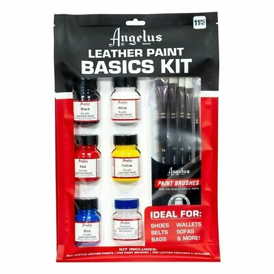 #ad Angelus Acrylic Leather Paint Basics Kit $25.04