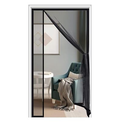 #ad Reversible Left Right Side Opening Magnetic Screen Door Fits Door Size 34 x 8... $29.10