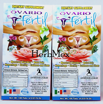 #ad Ovario Fertil 2 Pack Nutritional supplement 2 Jars Ovario Fertil $27.99