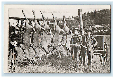 c1910 Animal Killed Near Hill City South Dakota SD Unposted Postcard $14.98