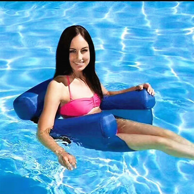 #ad ON SALE Inflatable Swimming Pool Chair Float Floating Recliner Lounge Bed $14.99