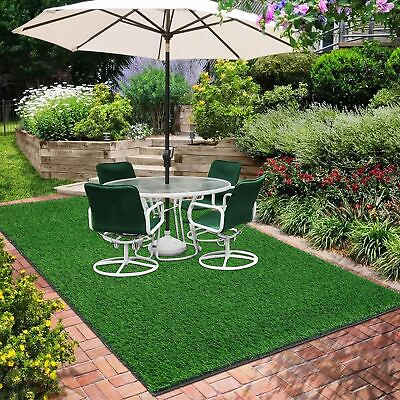 #ad 13ftx60ft Artificial Garden Turf Premium Lawn Synthetic Grass Rug Indoor Outdoo $306.69