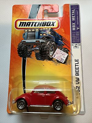 #ad 2006 MATCHBOX MBX METAL 1962 VW BEETLE RED # 21 HAS Y SPOKE WHEELS E2 $9.99