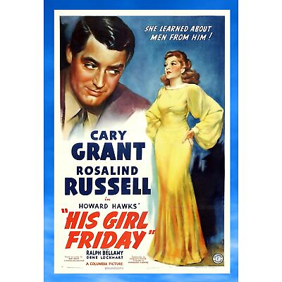 #ad His Girl Friday DVD Cary Grant Rosalind Russell Ralph Bellamy Helen Mack $12.16