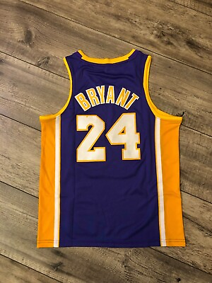 #ad Kobe Bryant Tri Color Youth Medium 10 12 Jersey STITCHED 2008 09 Edition $49.99