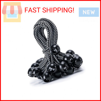#ad 30 Pack Ball Bungee Cord 6 Inch Heavy Duty Bungie Cord Balls Canopy Tarp Tie Do $10.22