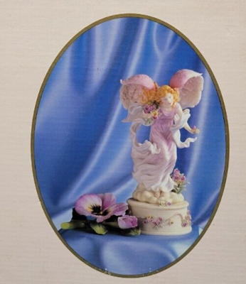 #ad Seraphim Classics Angel quot;Heaven on Earthquot; Pansy Flower Limited Ed Figurine $52.50