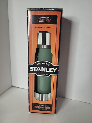 #ad Stanley Classic Vacuum Thermos Bottle Coffee Insulated 1.1 Qt Stainless Steel $34.99