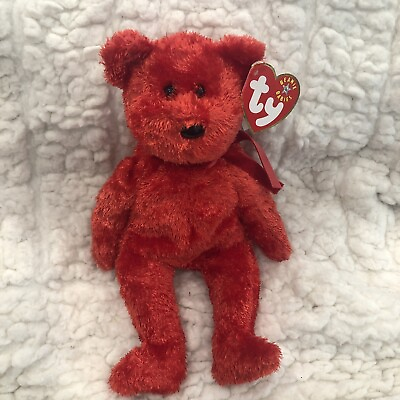#ad Ty Beanie Baby Sizzle Bear Red ❤️❤️❤️ $4.00