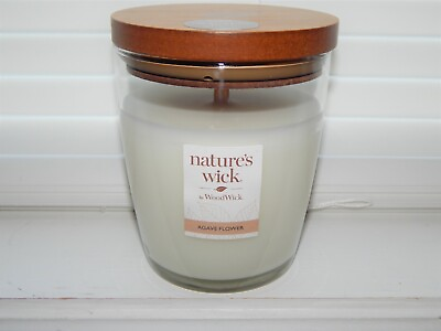 #ad Nature#x27;s Wick Agave Flower Scented Candle 10 ounces $6.25