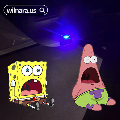 #ad 2X Wireless Car Door Led Courtesy SpongeBob Lights Shadow Laser Ghost Projector $16.99