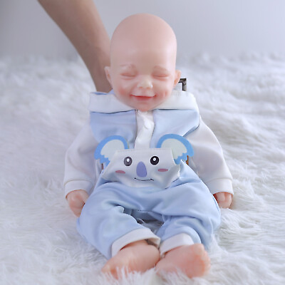 15quot;Full Silicone Newborn Doll Adorable Smiley BOY Doll Reborn Cute Baby Dolls US $129.99