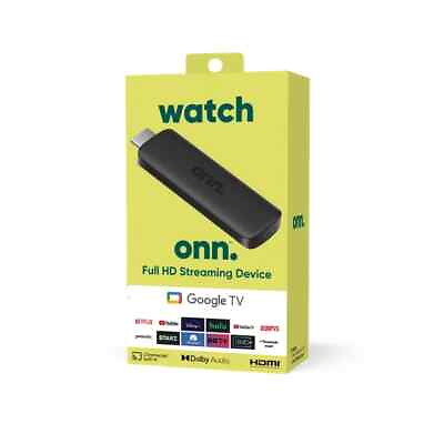 #ad Brand New Onn Android TV 2K FHD Streaming Stick Free Shipping $24.95