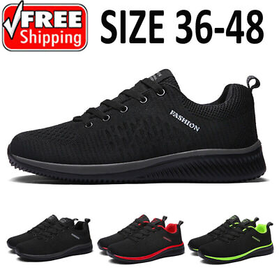 #ad Mens Sneakers Breathable Running Shoes Jogging Athletic Casual Comfort Shoes US $22.41