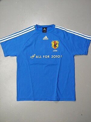 Adidas T shirt Size Medium Japan Jfa 2010 #7 soccer football trefoil stripes C $30.80
