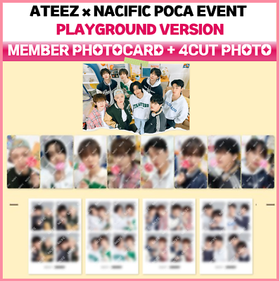 #ad Pre Order ATEEZ Nacific Playground Version Photocard amp; 4 CUT Photo event $17.00